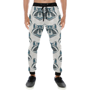 Raccoon Head Pattern Unisex Casual Sweatpants