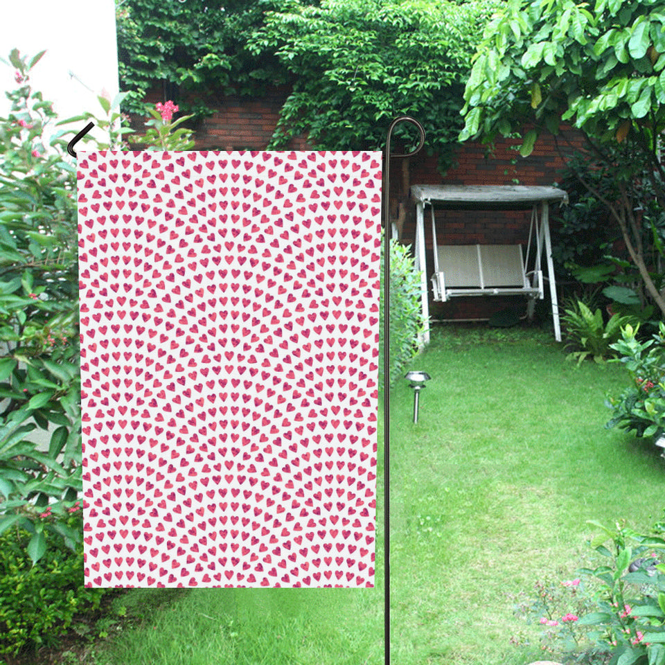 Heart Wave Pattern House Flag Garden Flag