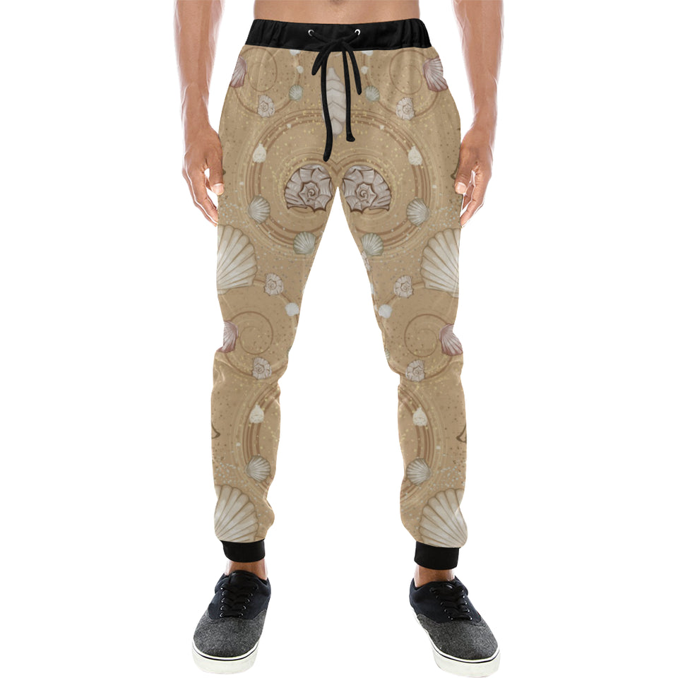 Shell Pattern Sand Unisex Casual Sweatpants