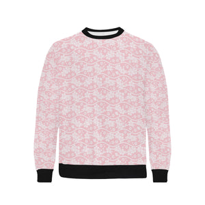 Sakura Pink Pattern Men's Crew Neck Sweatshirt