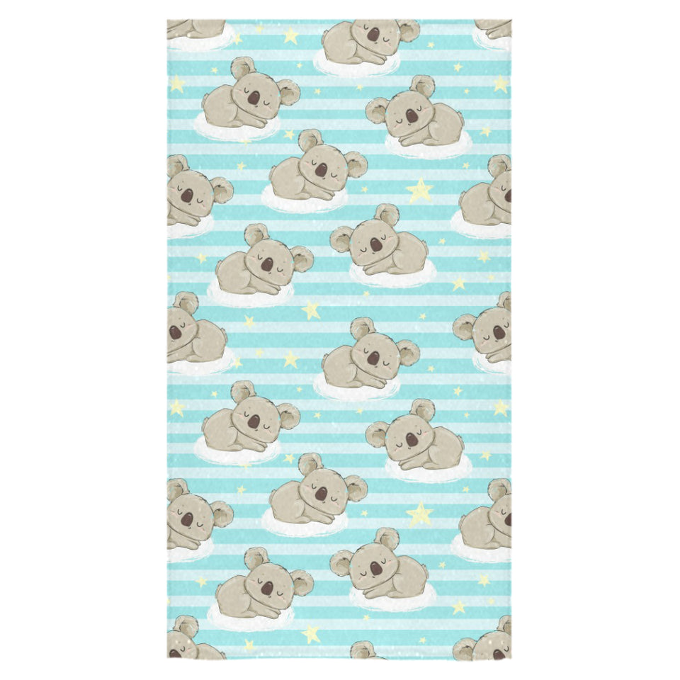 Sleep Koala Pattern Bath Towel