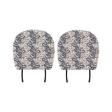 Snake Leaves Pattern Car Headrest Cover