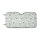 Teddy Bear Pattern Print Design 02 Car Sun Shade