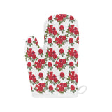 Rose Pattern Print Design 05 Heat Resistant Oven Mitts