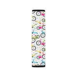 Bicycle Pattern Print Design 02 Car Seat Belt Cover