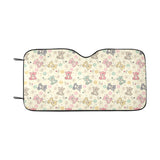 Teddy Bear Pattern Print Design 05 Car Sun Shade