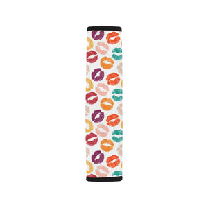 Lips Pattern Print Design 03 Car Seat Belt Cover