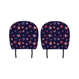 USA Star Pattern Theme Car Headrest Cover