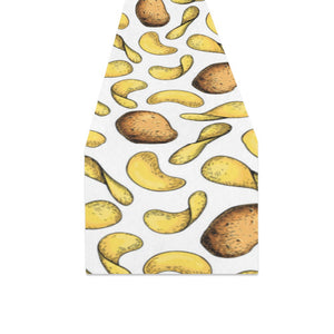 Potato Chips Pattern Print Design 01 Table Runner