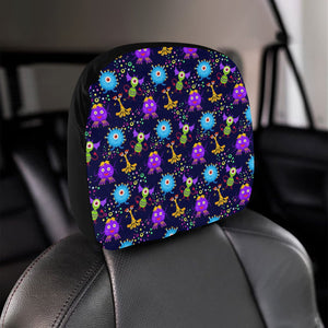 Alien Pattern Print Design 01 Car Headrest Cover