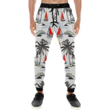 Sailboat Pattern Background Unisex Casual Sweatpants