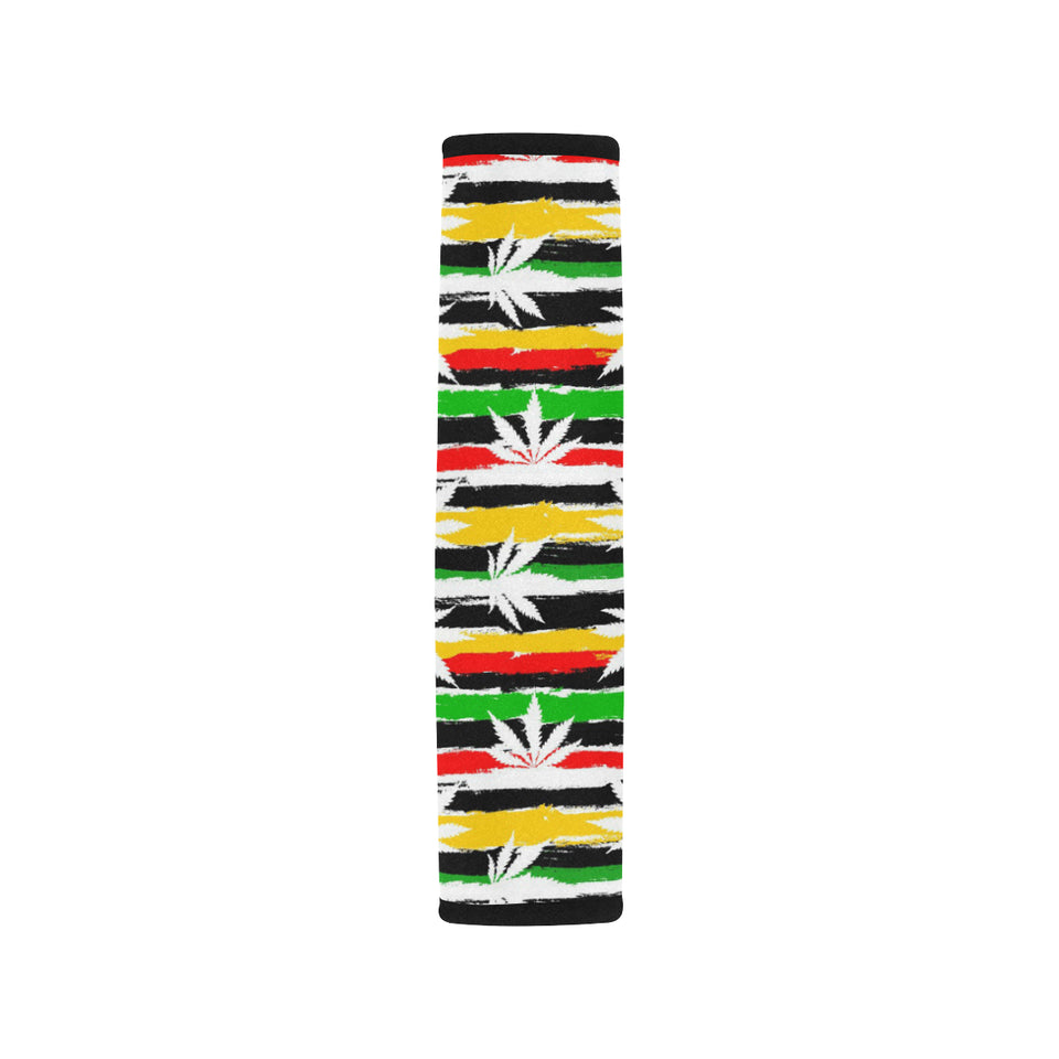 Canabis Marijuana Weed Pattern Print Design 01 Car Seat Belt Cover