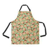 Hedgehog Pattern Print Design 01 Adjustable Apron