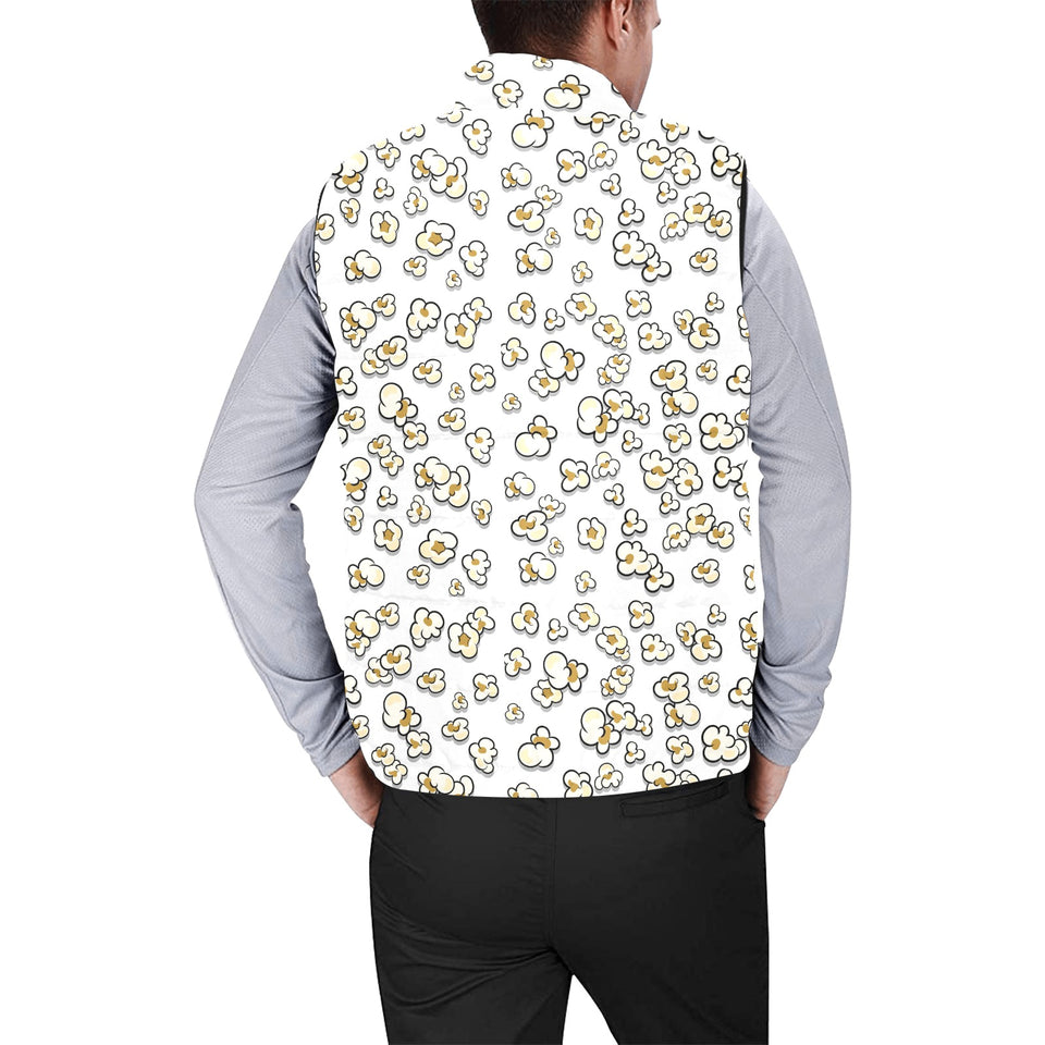 Popcorn Pattern Print Design 04 Men's Padded Vest