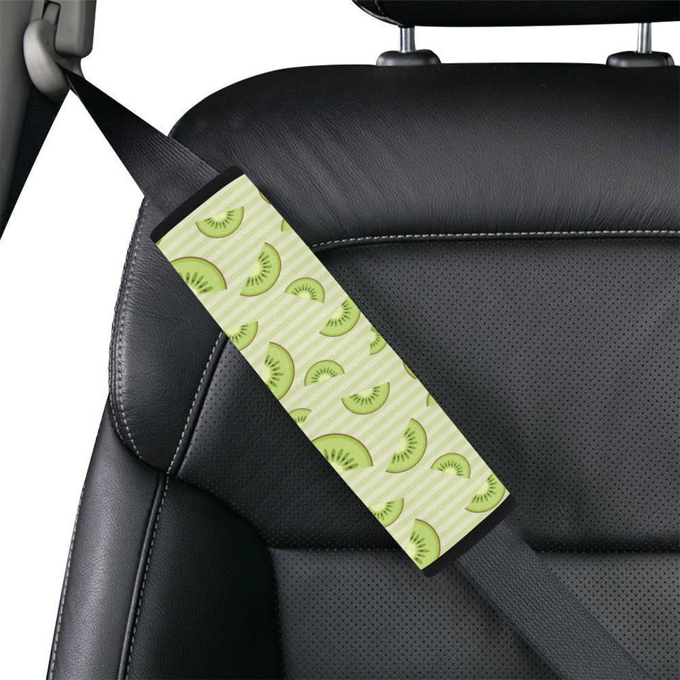 Kiwi Pattern Striped Background Car Seat Belt Cover