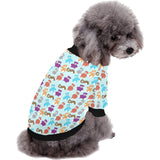 Teddy Bear Pattern Print Design 03 All Over Print Pet Dog Round Neck Fuzzy Shirt