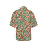 Carrot Pattern Print Design 04 Women's All Over Print Hawaiian Shirt