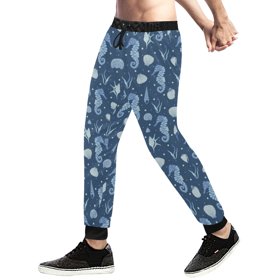 Seahorse Shell Pattern Unisex Casual Sweatpants