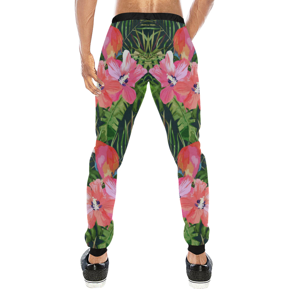 Parrot Leaves Pattern Unisex Casual Sweatpants