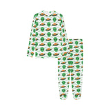 Alien Pattern Print Design 02 Kids' Boys' Girls' All Over Print Pajama Set