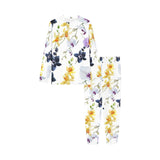 Orchid Pattern Background Kids' Boys' Girls' All Over Print Pajama Set