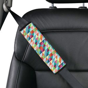 Rainbow Geometric Pattern Car Seat Belt Cover