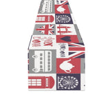 British Pattern Print Design 03 Table Runner