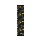 Gold Japanese Theme Pattern Car Seat Belt Cover