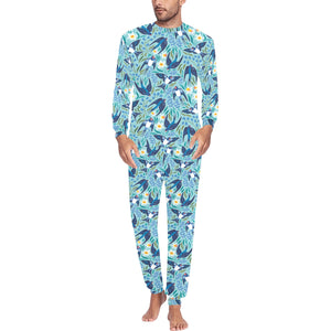 Swallow Pattern Print Design 05 Men's All Over Print Pajama