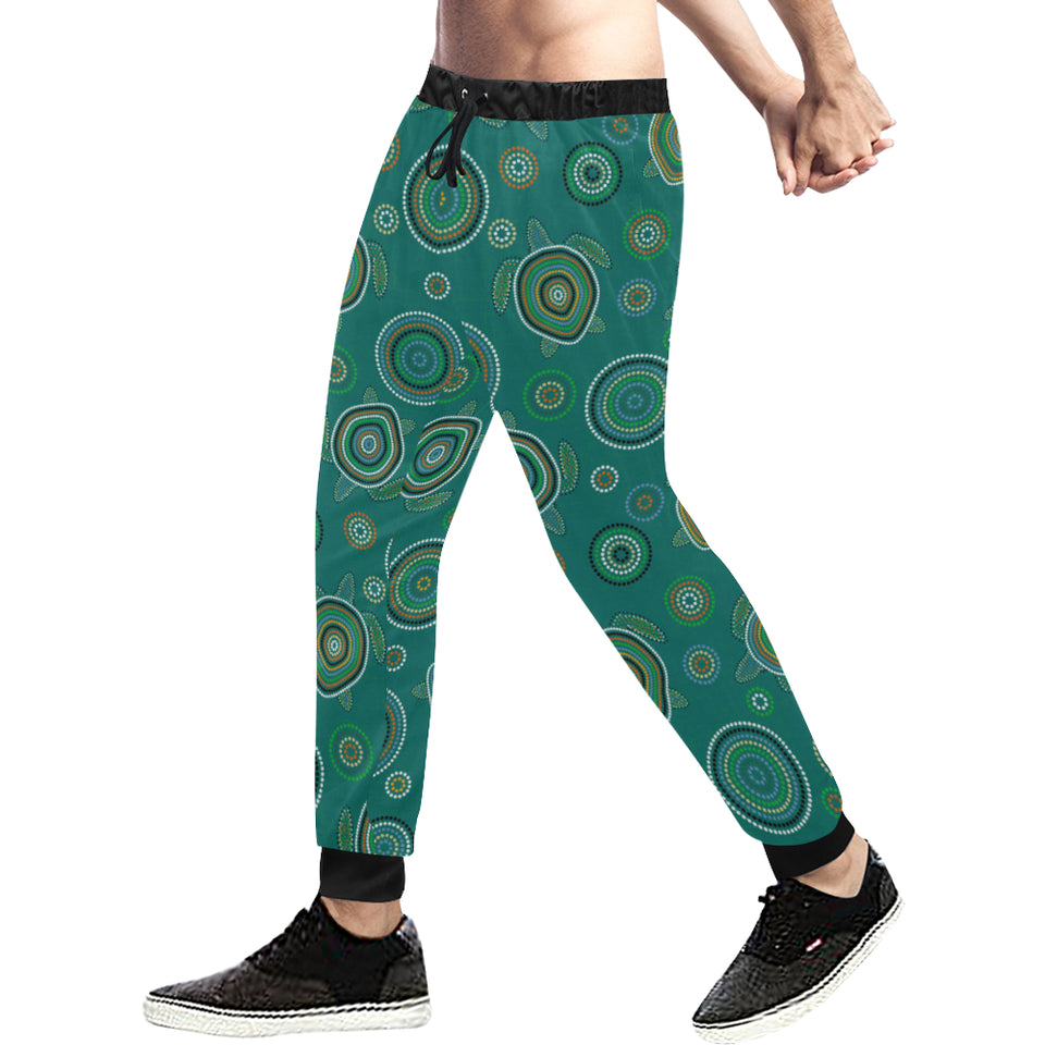 Sea Turtle Aboriginal Pattern Unisex Casual Sweatpants