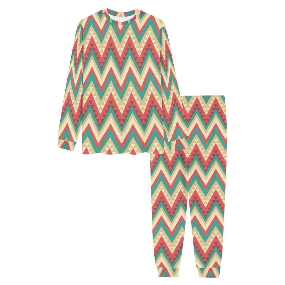 Zigzag Chevron Pattern Men's All Over Print Pajama