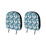 Penguin Pattern Car Headrest Cover