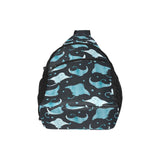 Stingray Pattern Print Design 04 All Over Print Chest Bag