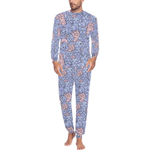 Yorkshire Terrier Pattern Print Design 02 Men's All Over Print Pajama