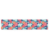 Hibiscus Pattern Print Design 05 Table Runner