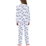 Swallow Pattern Print Design 03 Kids' Boys' Girls' All Over Print Pajama Set