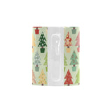 Christmas Tree Pattern Backgroind Classical White Mug (FulFilled In US)