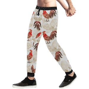 Rooster Chicken Pattern Unisex Casual Sweatpants