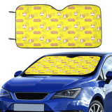 Guinea Pig Pattern Print Design 04 Car Sun Shade