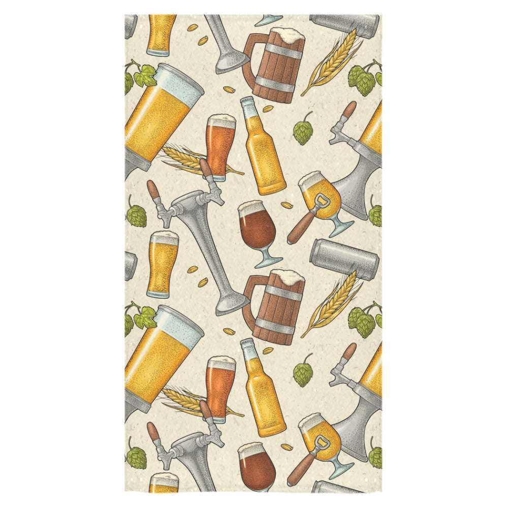Beer Pattern Bath Towel