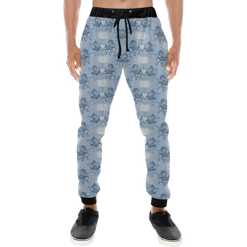 Octopus Heart Pattern Unisex Casual Sweatpants