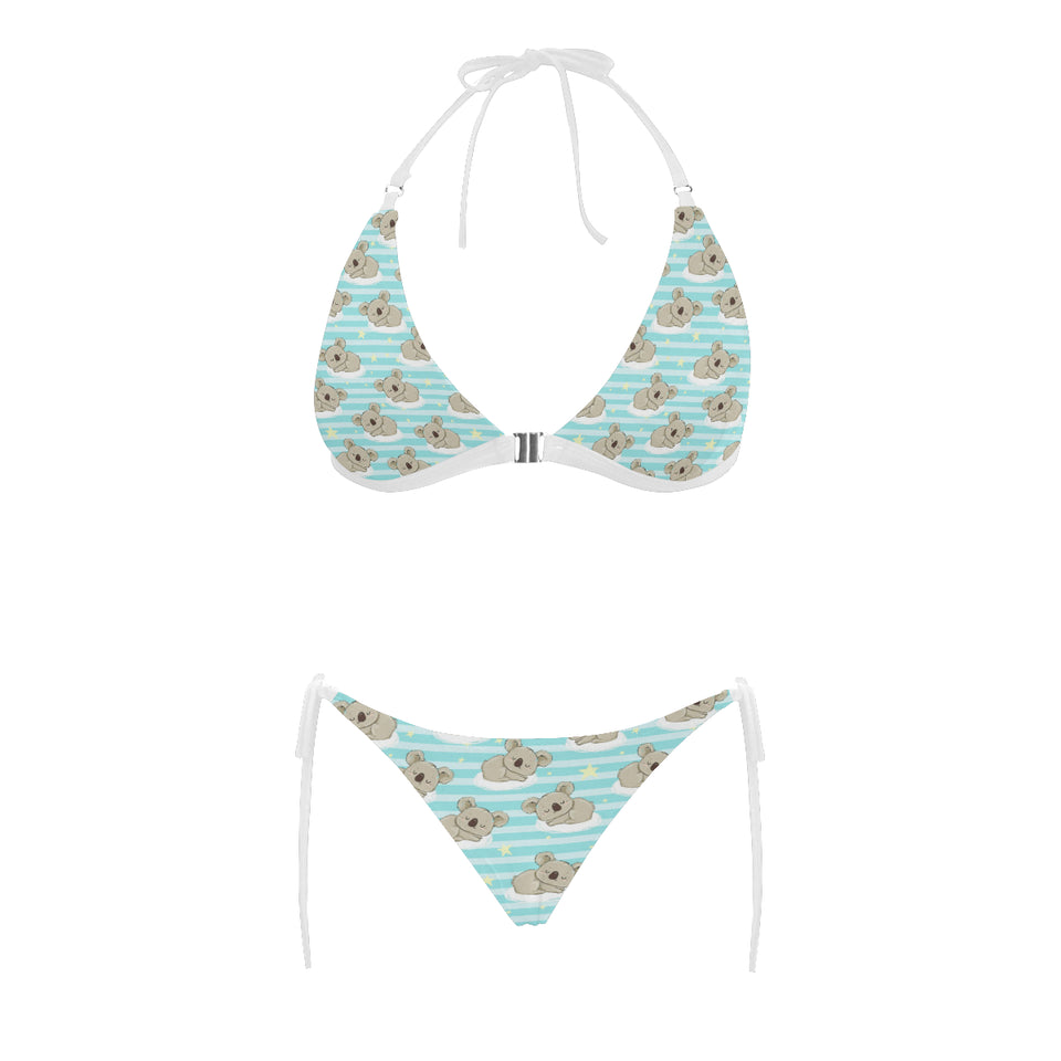 Sleep Koala Pattern Sexy Bikinis Two-Pieces Swimsuits