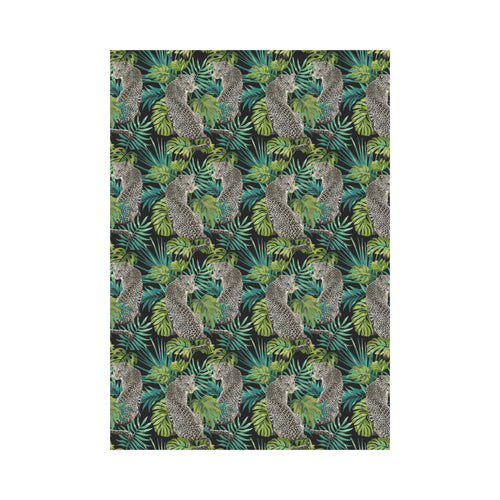 Leopard Leaves Pattern House Flag Garden Flag
