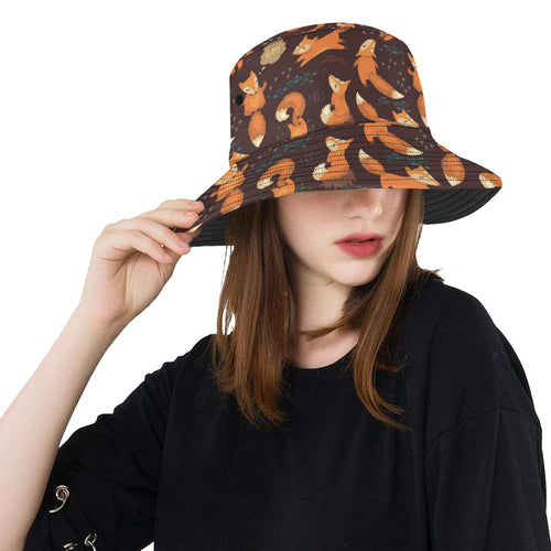 Fox Pattern Unisex Bucket Hat