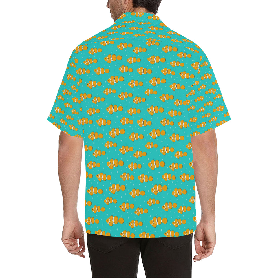 Clown Fish Pattern Print Design 02 Men's All Over Print Hawaiian Shirt (Model T58)