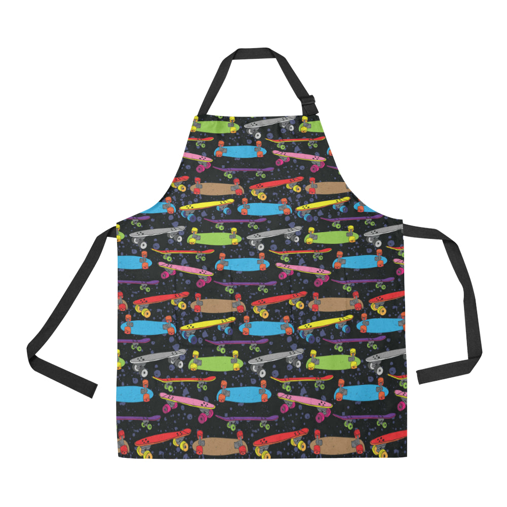 Skate Board Pattern Print Design 03 Adjustable Apron