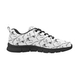 Eagle Pattern Print Design 01 Women's Sneakers Black