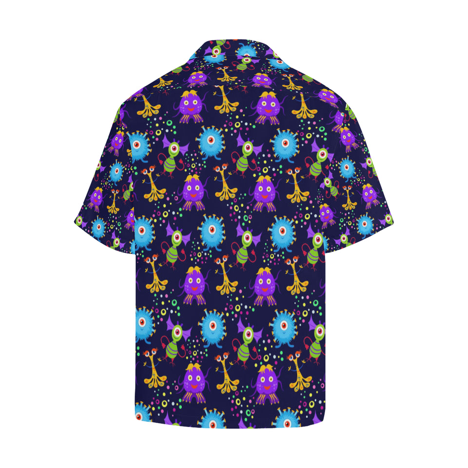 Alien Pattern Print Design 01 Men's All Over Print Hawaiian Shirt (Model T58)