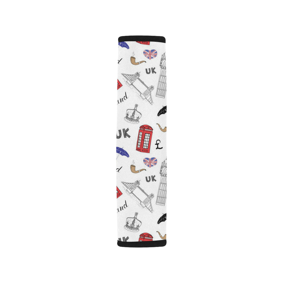 British Pattern Print Design 01 Car Seat Belt Cover