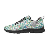 Koala Leaves Pattern Men's Sneakers Black